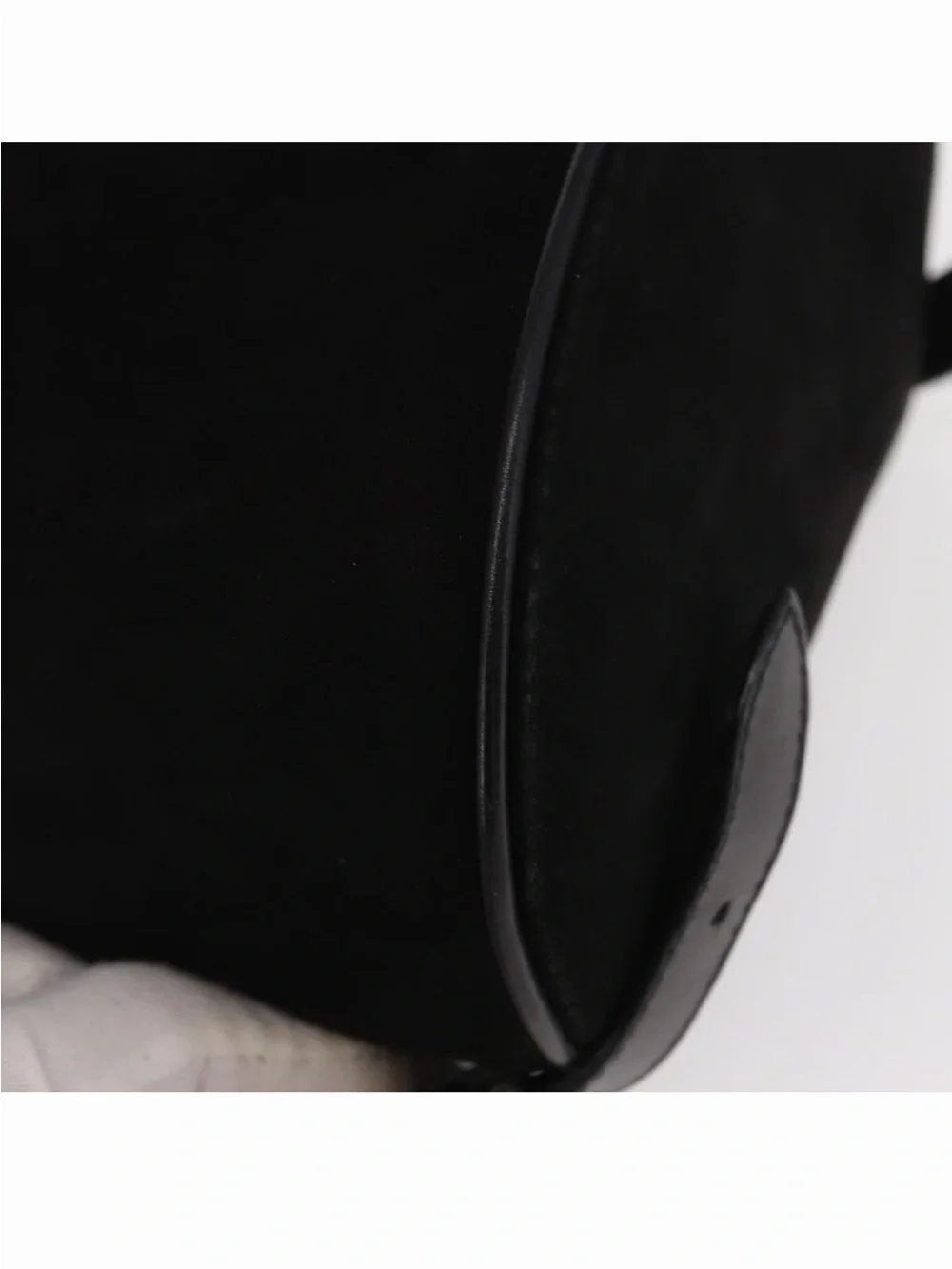 Salvatore Ferragamo Gancini Vintage Black Suede Backpack